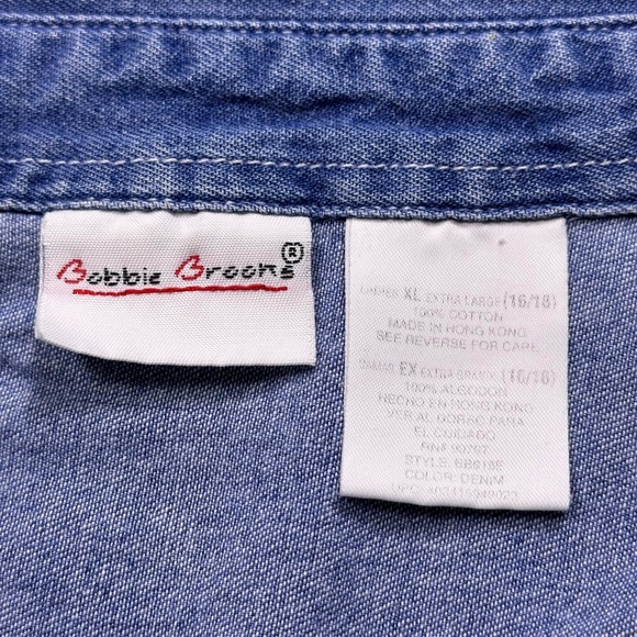 Vintage Bobbie Brooks Denim Shirt Fall Harvest Embroidered Countrycore - Picture 4 of 15